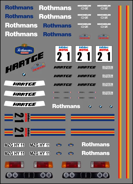 Bmw M3 E30 Rothmans Racing 21
