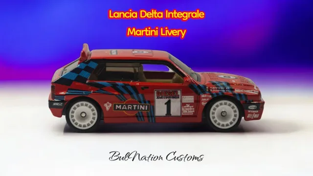 Lancia Delta Integrale Red Martini Livery