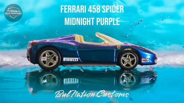 Ferrari 458 Spider Midnight Purple
