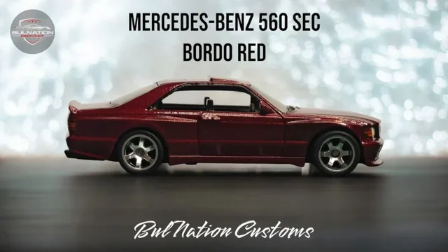 Mercesed Benz 560Sec Red Bordo