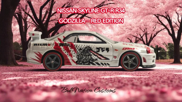 Nissan Skyline Gt R R 34 Godzilla Red Edition