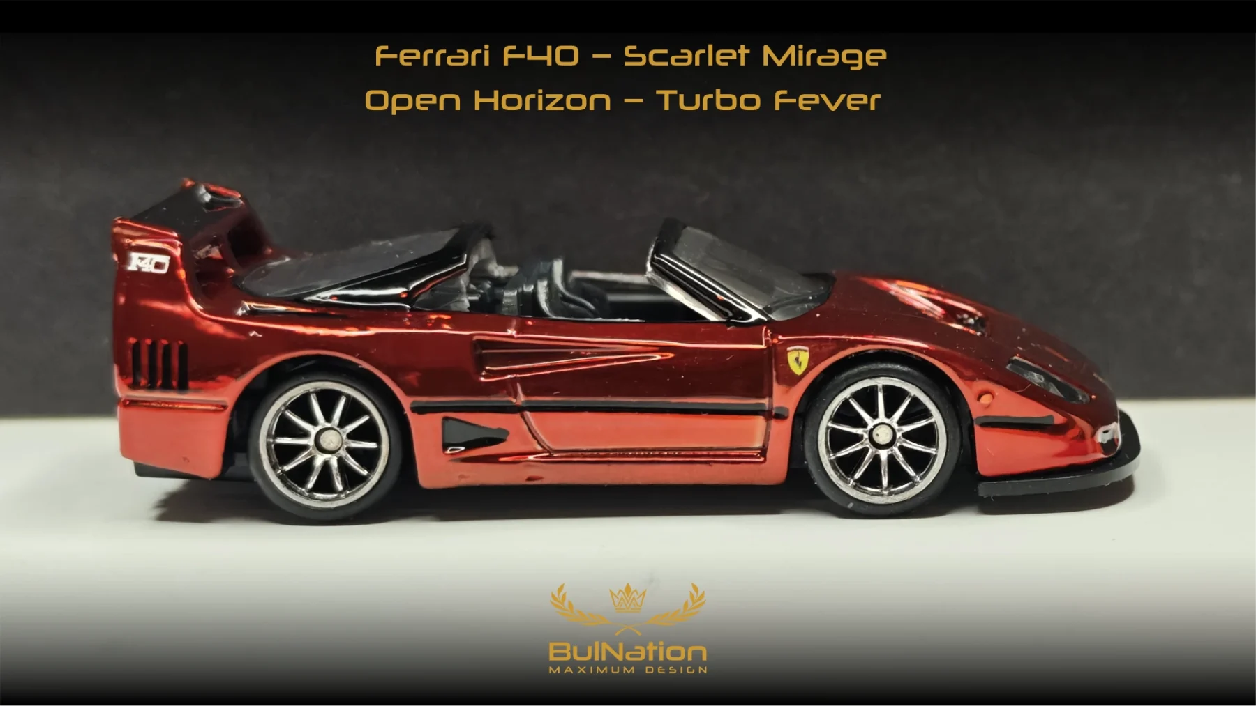 Ferrari F40 – Scarlet Mirage - Open Horizon – Turbo Fever