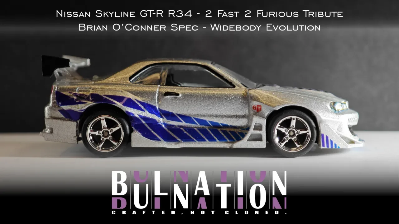 Nissan Skyline GT-R R34 - 2 Fast 2 Furious Tribute - Brian O'Conner Spec - Widebody Evolution