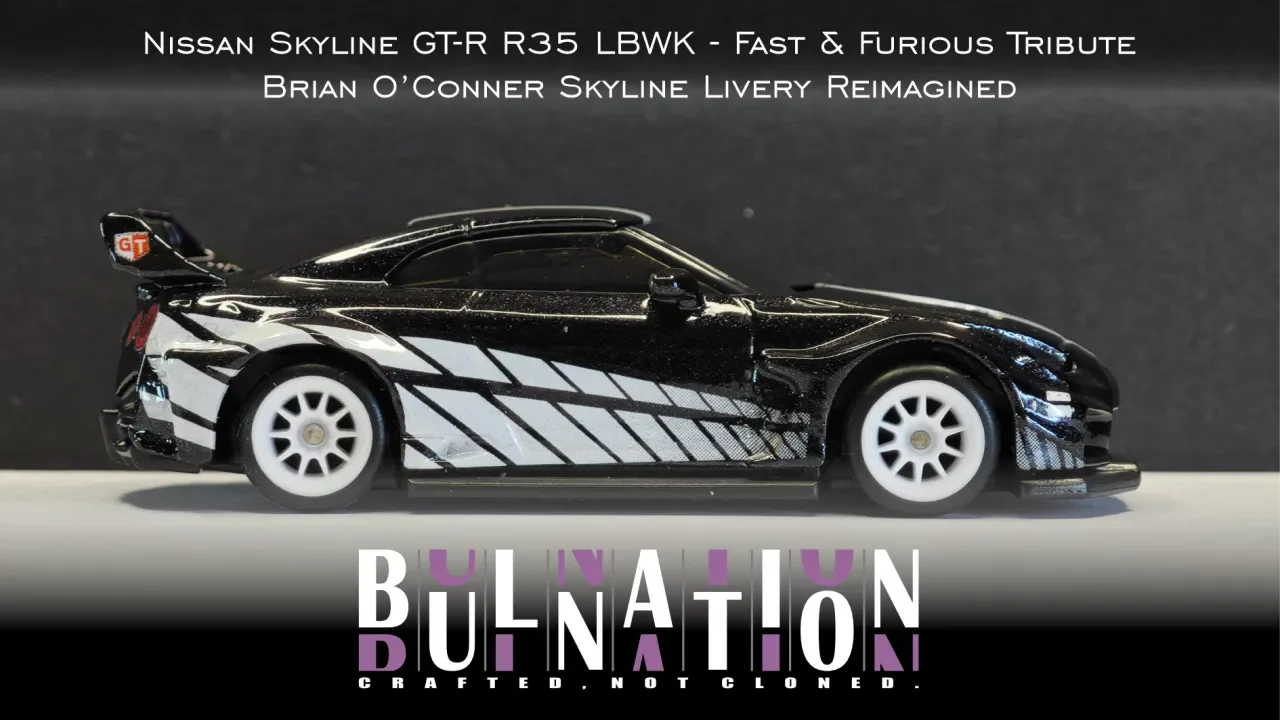Nissan Skyline GT-R R35 LBWK - Fast & Furious - Brian O'Conner Skyline Livery Reimagined