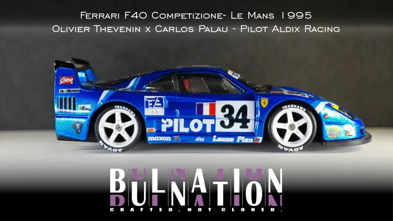 Ferrari F40 Competizione- Le Mans 1995 Olivier Thevenin x Carlos Palau - Pilot Aldix Racing — 1