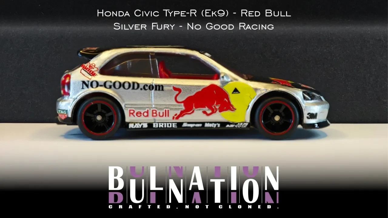 Honda Civic Type-R (Ek9) - Red Bull - Silver Fury - No Good Racing
