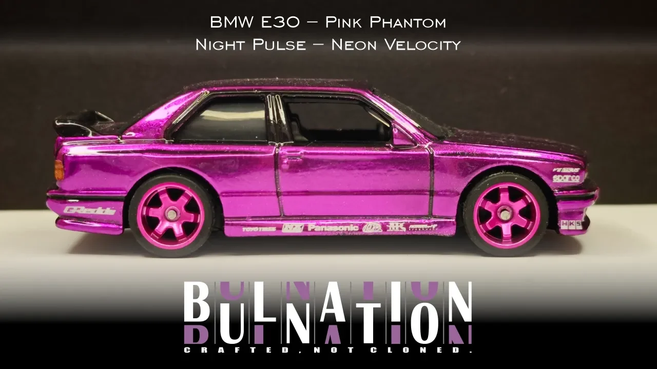 BMW E30 – Pink Phantom - Night Pulse – Neon Velocity — 1
