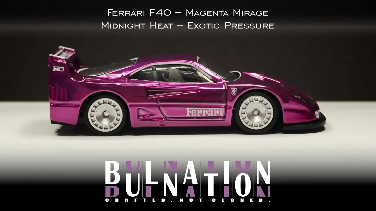 Ferrari F40 Competizione - Magenta Mirage - Midnight Heat - Exotic Pressure