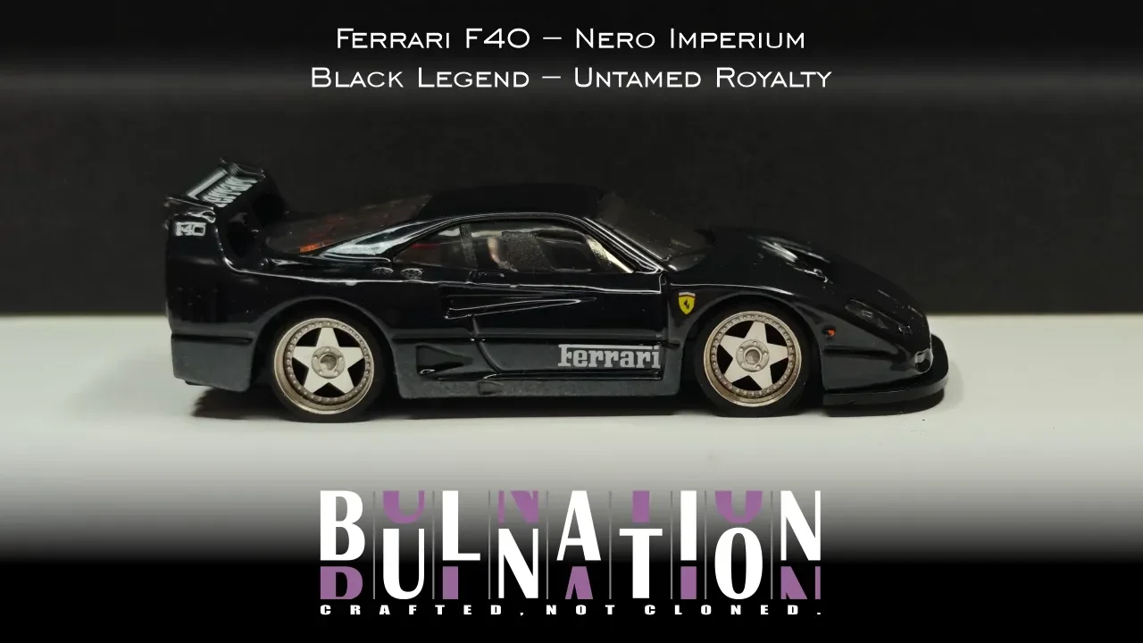 Ferrari F40 – Nero Imperium - Black Legend – Untamed Royalty