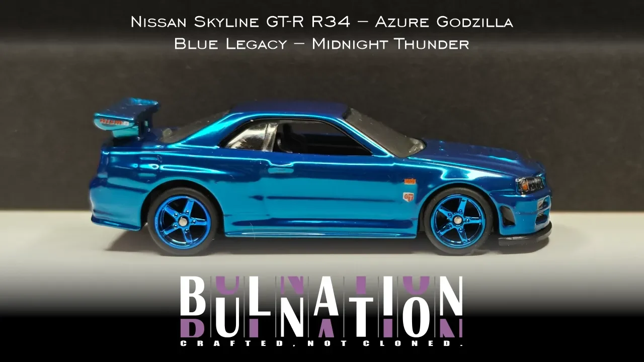 Nissan Skyline GT-R R34 – Azure Godzilla - Blue Legacy – Midnight Thunder — 1