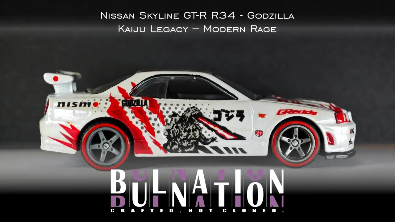 Nissan Skyline GT-R R34 - Godzilla Kaiju Legacy - Modern Rage