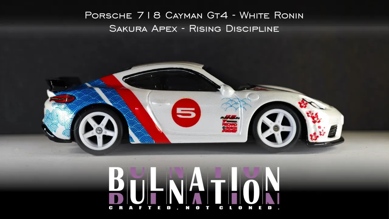 Porsche 718 Cayman Gt4 - White Ronin - Sakura Apex - Rising Discipline — 1
